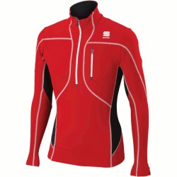 Vinter skjorte Sportful Cardio Evo Tech Top rød-svart